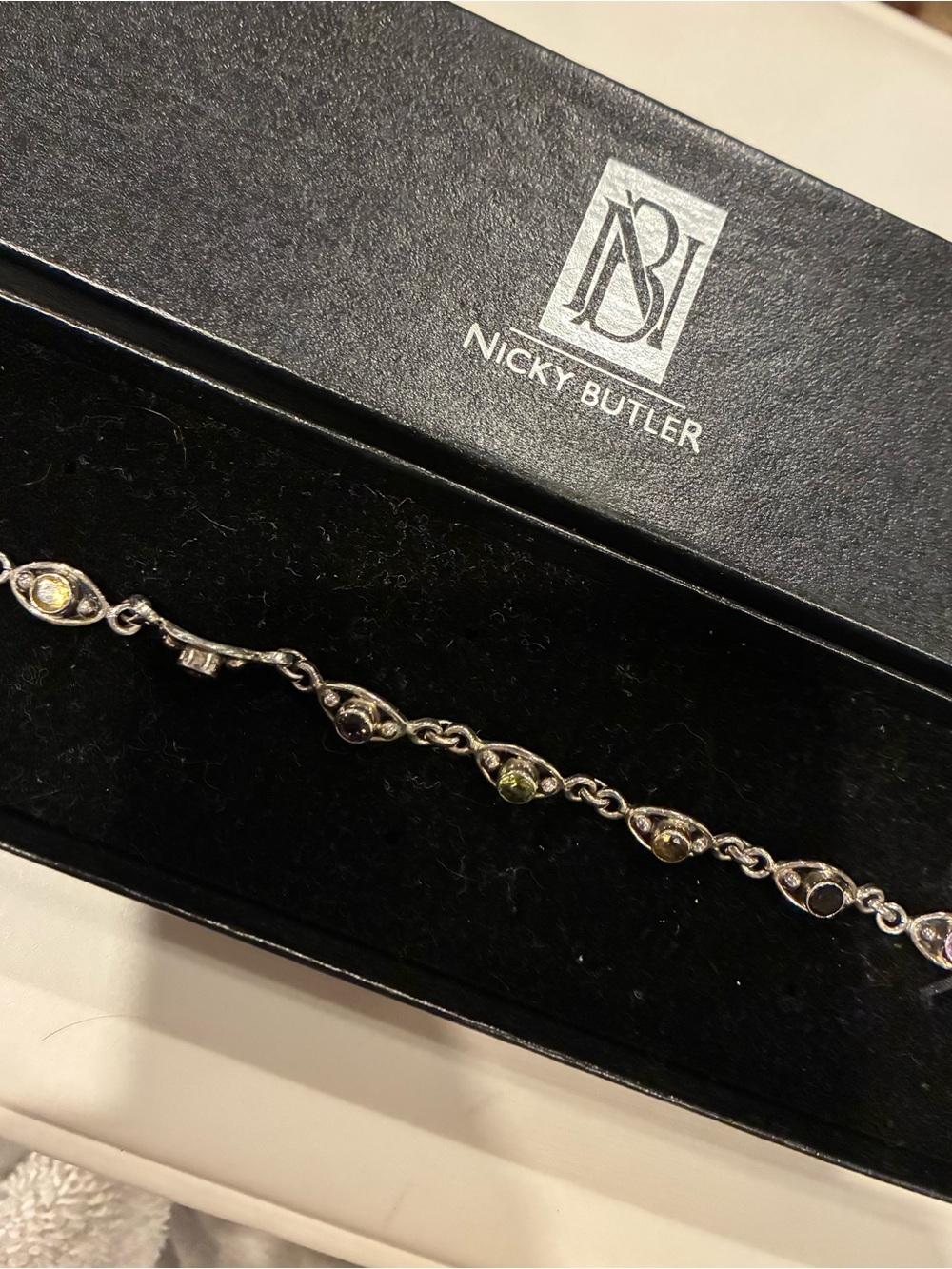 Nicky Butler Sterling Silver Gemstone Bracelet